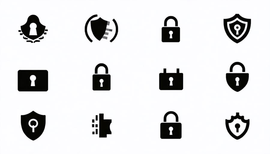 Conceptual illustration of data privacy and security measures