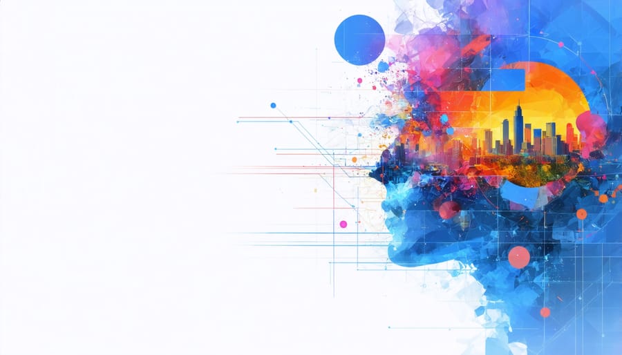 Abstract representation of digital governance tools and ESG integration