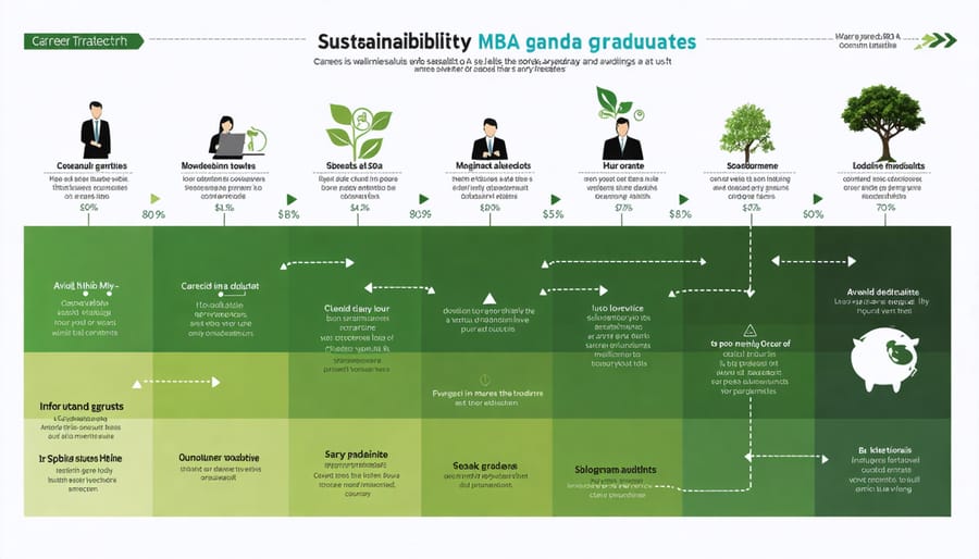Career progression diagram for sustainable business MBA graduates