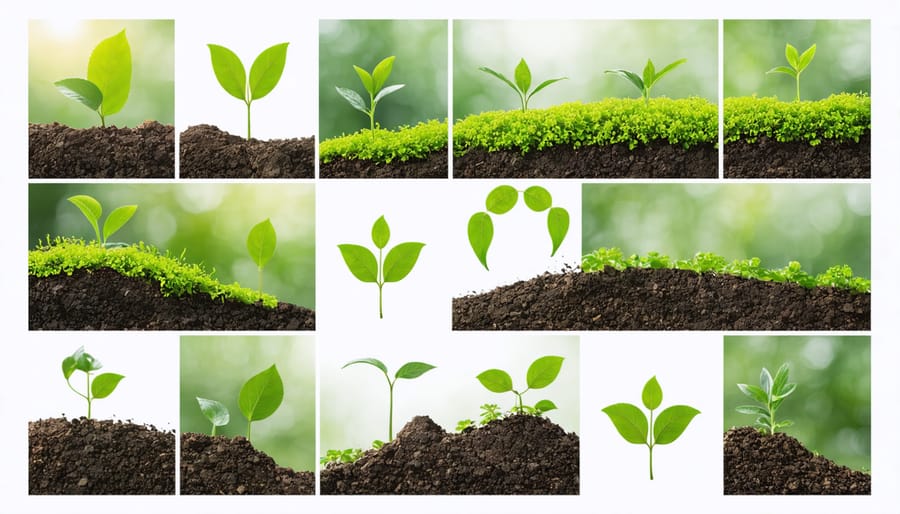 Collage showing various Canadian businesses implementing sustainable practices