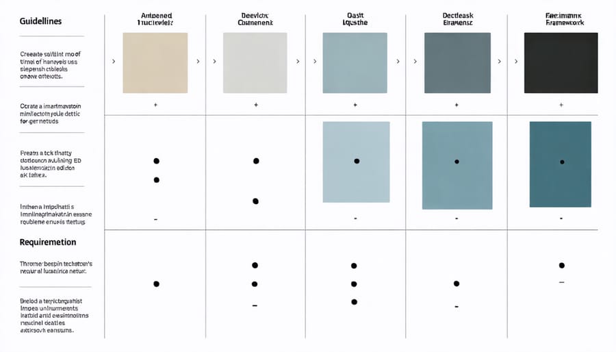 Matrix comparing resource requirements and costs for different cybersecurity frameworks