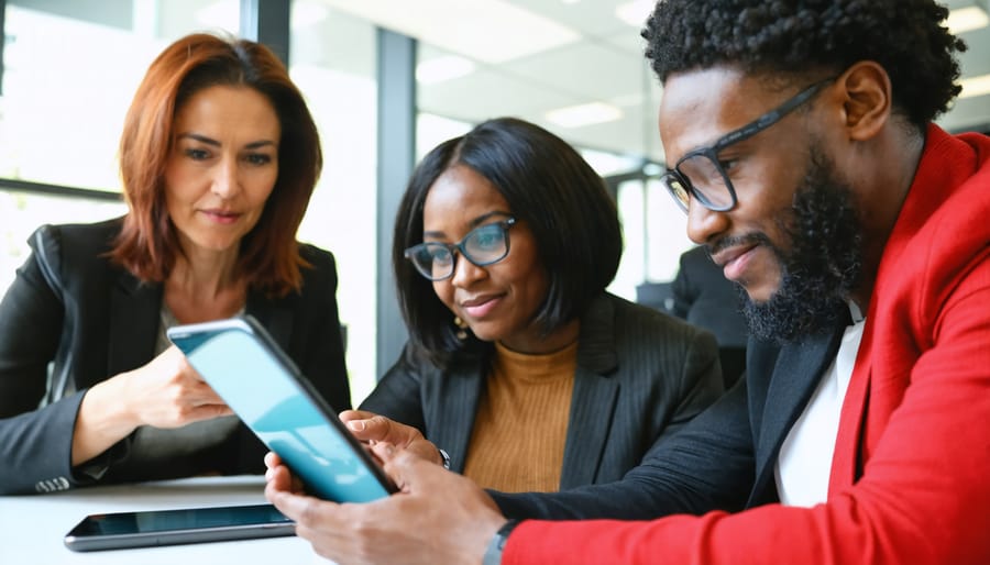 Diverse group of Canadian entrepreneurs participating in a Grow with Google training session