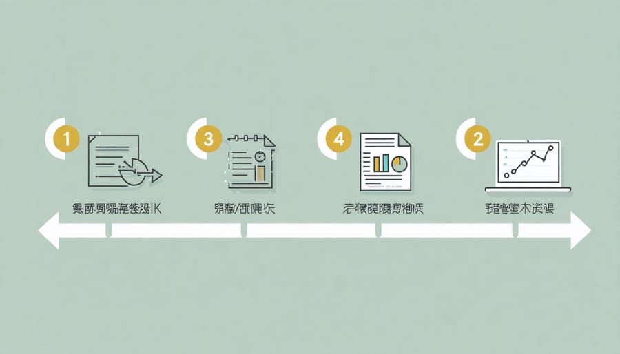 Strategic implementation framework infographic for supply chain optimization