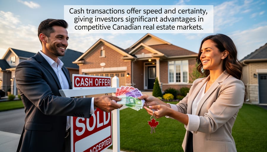 Business handshake with house keys and documents symbolizing real estate transaction