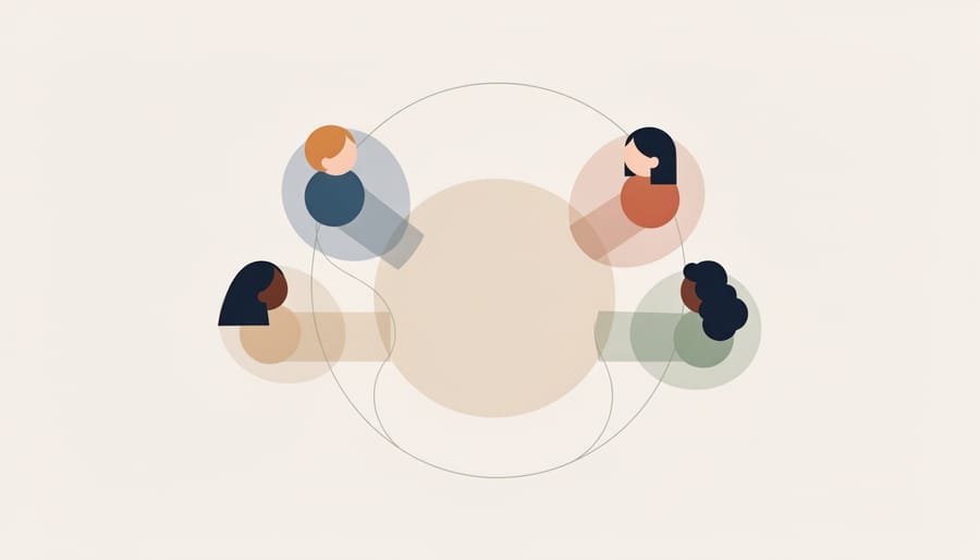 Intertwined colorful threads forming a handshake symbolizing culturally responsive connection